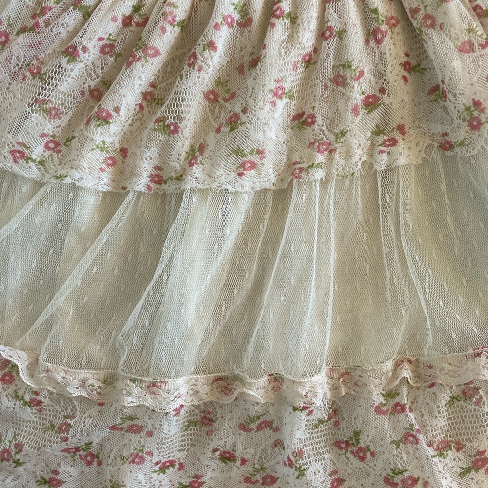 Lace Floral Babydoll Dress